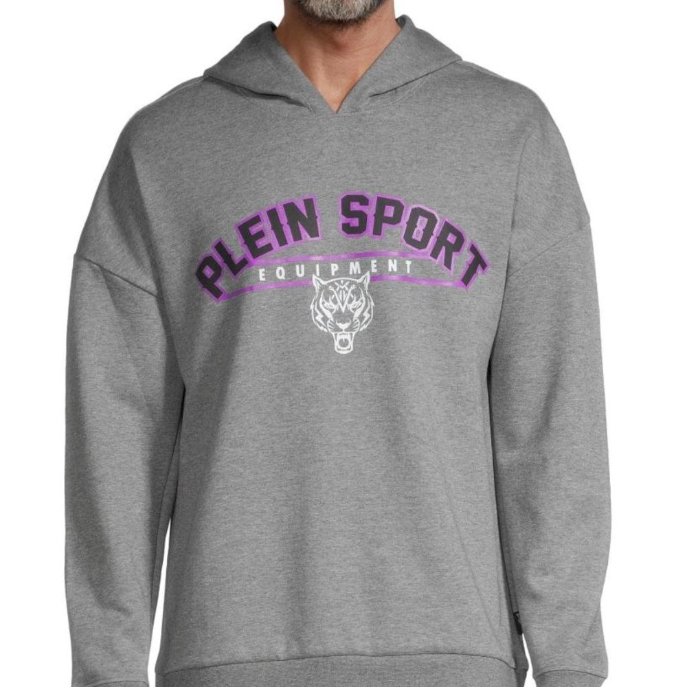 Plein Sport Dropped-Shoulder Logo Hoodie